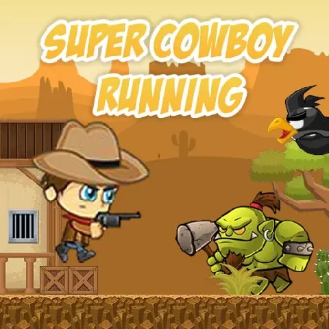 Game background of Súper vaquero corriendo